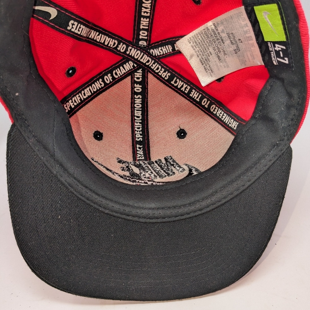 Nike True Hat Pink/Black Flat Billed Snapback Size 4-7 - Picture 7 of 8